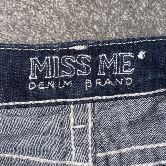 Miss Me Straight Leg Jeans Women’s 27 Blue VTG‎ 23C JD1071T Distressed Stretch - Picture 10 of 14